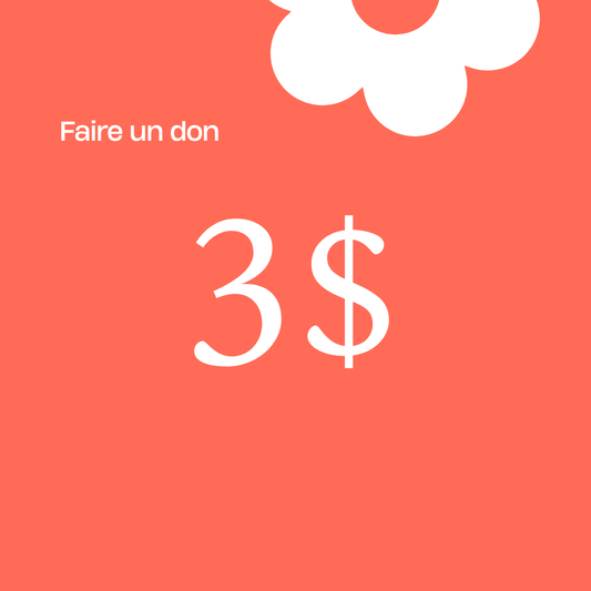 Don de 3 $